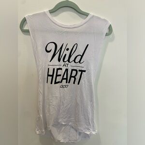 Lorna Jane Wild At Heart muscle tank top Sz M